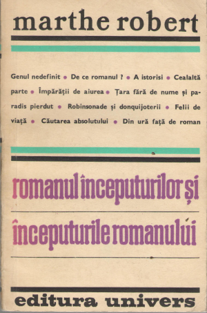 romanul inceputurilor si inceputurile romanului