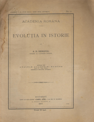 Evolutia in istorie