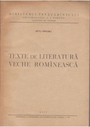 Texte de literatura veche romineasca