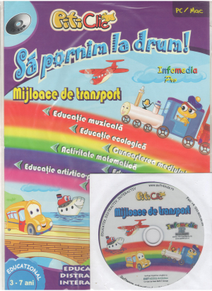 Sa pornim la drum PitiClic Mijloace de transport cu CD interactiv 3-7 ani
