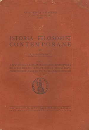 istoria filosofiei contemporane volumul IV + volumul V