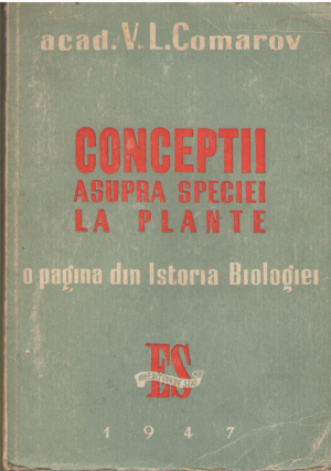 conceptii asupra speciei la plante o pagina din istoria biologiei