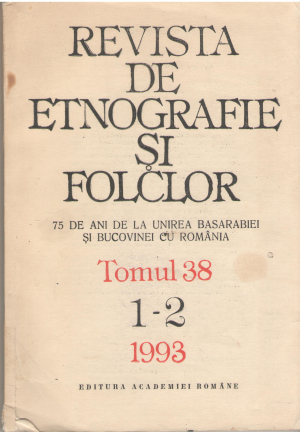 Revista de etnografie si folclor numere vechi aparitii istorice