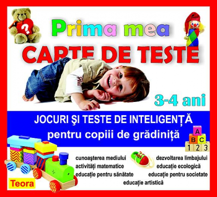 Prima mea carte de teste 3-4 ani