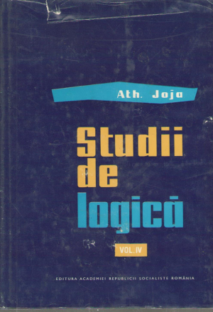 Studii de logica  Volumul IV