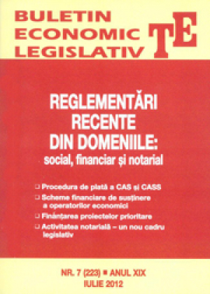 Buletin economic legislativ