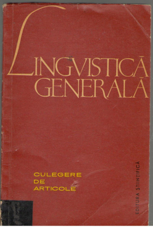 Lingvistica generala culegere de articole