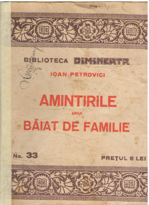 amintirile unui baiat de familie