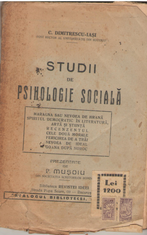 studii de psihologie sociala