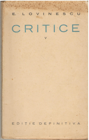 Critice Editie Definitiva  Volumul V Figurine