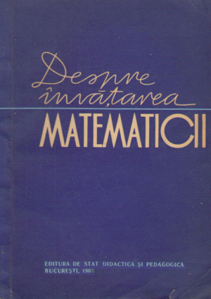 despre invatarea matematicii