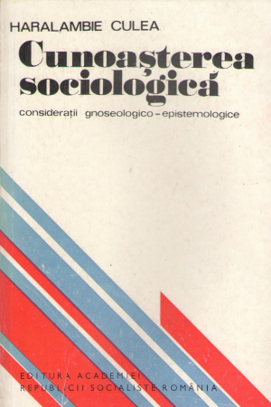 cunoasterea sociologica consideratii gnoseologico-epistemologice