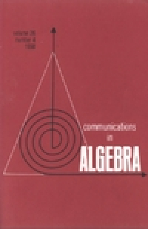 Communications in Algebra