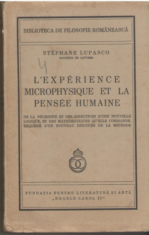 l'experience microphysique et la pensee humaine