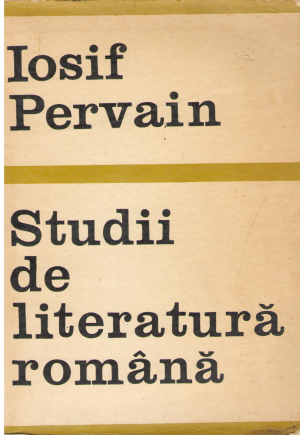 studii de literatura romana