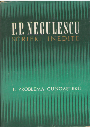 Problema cunoasterii  Scrieri inedite