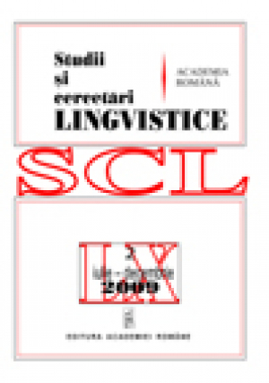 Studii si cercetari Lingvistice