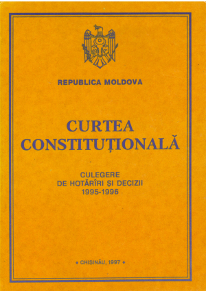curtea constitutionala culegere de hotarari si decizii 1995-1996