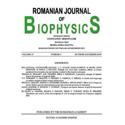 Romanian Journal of Biophysics