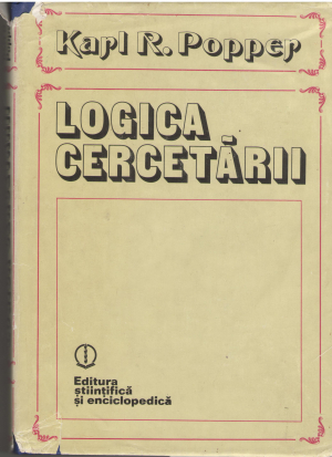 logica cercetarii logik der forschung
