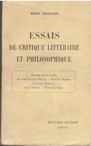 essais de critique litteraire et philosophique (cil2)