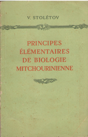 Principes Elementaires de biologie mitchourinienne