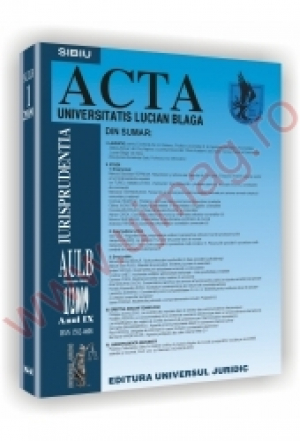 Acta Universitis Lucian Blaga