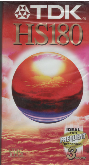 TDK HS180 VHS 3 HOURS NOUA SIGILATA