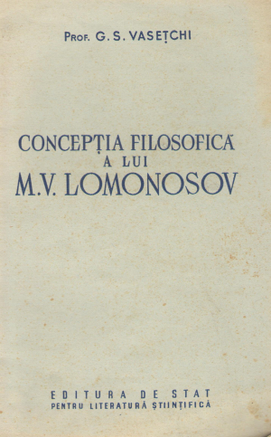 conceptia filosofica a lui M.V. Lomonosov
