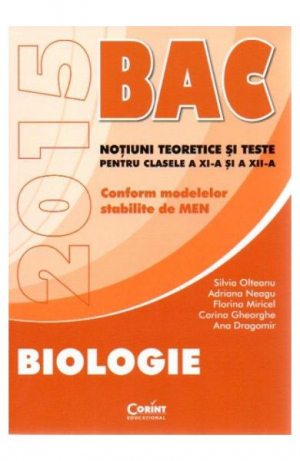 Bacalaureat 2015. Biologie. Clasele a XI-XII
