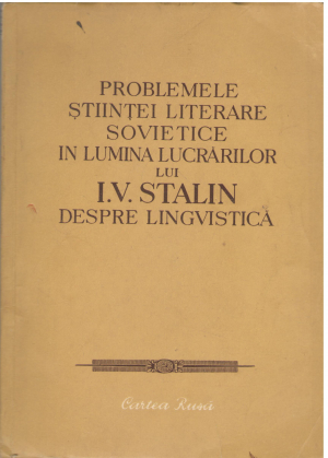 problemele stiintei literare sovietice in lumina lucrarilor lui i.v. stalin despre lingvisticaa