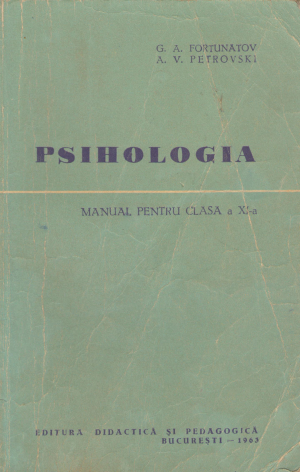 psihologia manual pentru clasa a XI -a