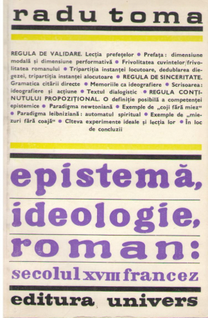 epistema, ideologie, roman: secolul XVIII francez