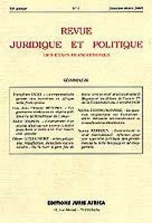 Revue Juridique et Politique