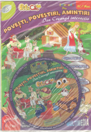 Povesti povestiri amintiri de Ion Creanga PitiClic cu CD interactiv 3-7 ani