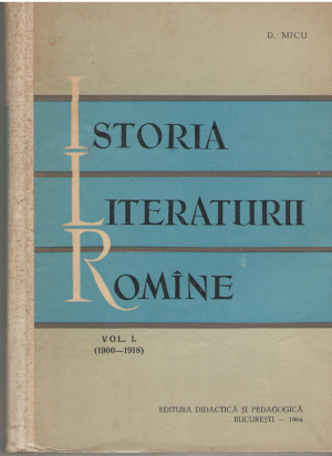 istoria literaturii romine volumul i 1900-1918