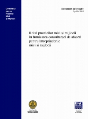 Rolul practicilor mici şi mijlocii în furnizarea consultanţei de afaceri pentru întreprinderile mici şi mijlocii