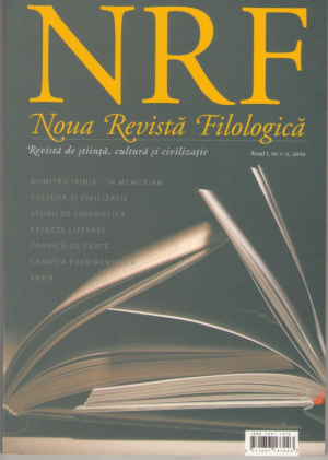 Noua revista filologica (NRF) nr.1-2, 2010 Anul I