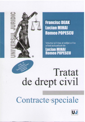 Tratat de drept civil   Contracte speciale   Vol. IV