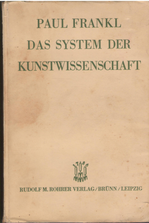 das system der kunstwissenschaft