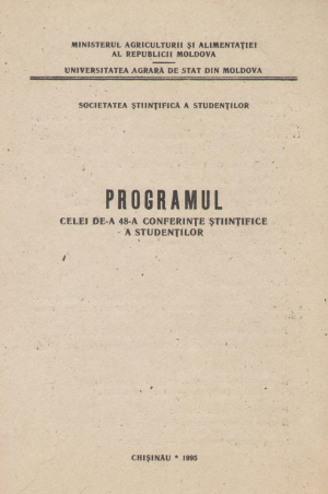 programul celei de-a 48-a conferinte stiintifice a studentilor