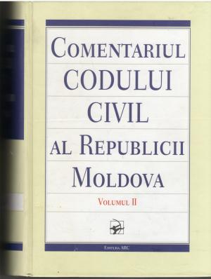 comentariul codului civil al republicii moldova volumul ii