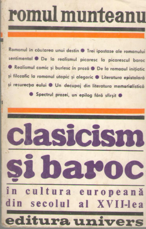 Clasicism si baroc in cultura europeana din secolul al XVII-lea