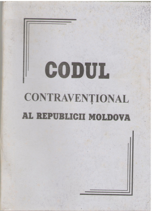 Codul contraventional al republicii moldova intra in vigoare 31. 05. 2009