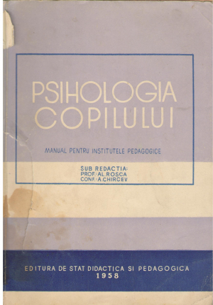 psihologia copilului manual pentru institutele pedagogice