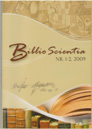 Biblio Scientia, nr.1-2, 2009