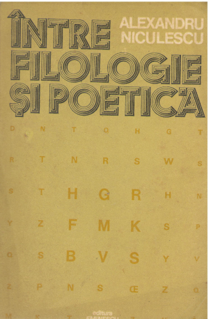 intre filologie si poetica