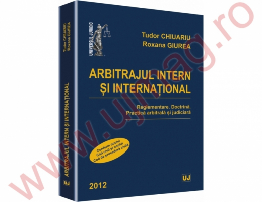 Arbitrajul intern si international 2012